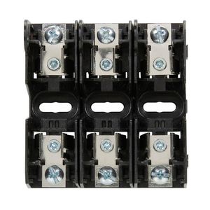 Zekeringblok Class J fuse block 600V 30A Screw 3 pole VVE=4