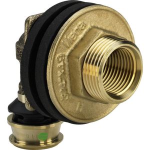 Wanddoorvoer pers RAXOFIX 16x 1/2"bn. l=18mm silicium brons 5332.11