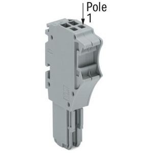 1-draads FE steker Push-in 1,5 mm² grijs 2020-102 VVE=100