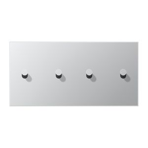 Afdekking LS1912 alu. hor. 2+2 hevel kegel