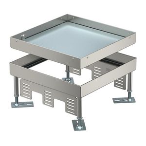 Vierkante cassette SL1 blinddeksel 243x243x105 rvs