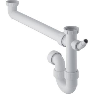 Afvoergarnituur / sifon pp 40mm wit