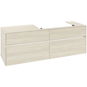 Wastafelonderkast Collaro 1600x548x500mm White Oak C027B0AA