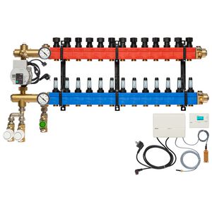 Vloerverw.verdeler 4850 3-pijps E-pomp OA. 10-145l/u 13-groeps