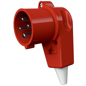 Haakse contactstop 16A 4-polig  6H 400V IP44