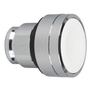 Kop verlichte drukknop Ø22mm Wit invoegen van etiket