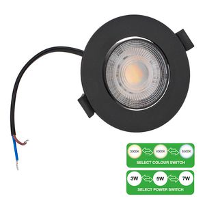 LED Spot Switch 3W-7W 220-500lm 830-865 38D TP Black
