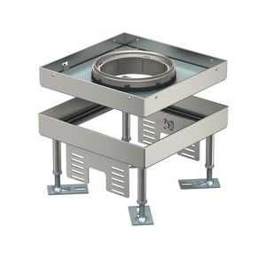 Vierkante cassette SL1 deksel voor Tubus 199x199x105 rvs