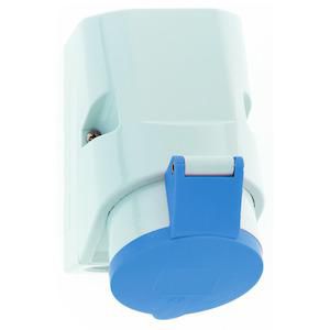 Wandcontactdoos 9h 32A 7P 230V IP44 126x83 Ni
