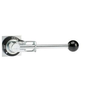 METALEN PISTOOLGREEP, ZWART, ON-OFF, IP 65, VOOR OESA 200..8