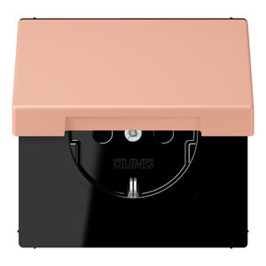 Wandcontactdoos met R/A klapdeksel slagvast LC32102