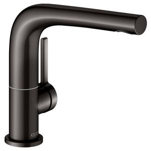 1-hendel wastafelmengkraan 150 /afvoergarn/draaib/titaanzwart geb