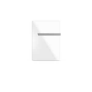 Infraroodpaneel badkamer zuiver wit gesatineerd glas 90x63cm