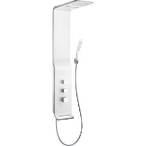 Raindance Lift Air douchepaneel wit/chroom 1200x214mm