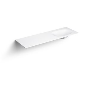 Wastafelblad enkele waskom 1500mm comp. 13 aluite Hammock