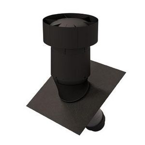 Ventus geisoleerde dakdoorvoer 15-55° 150/160 zwart incl. indekstuk