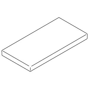 Greep v. spoeltafel staand Hendel 50x8x100mm ruthenium