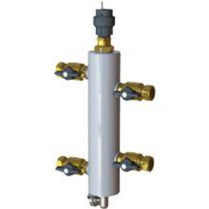 Open verdeler met magnetisch vuilafscheider 22mm knel