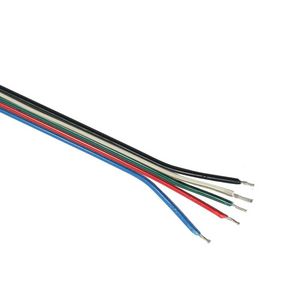 Aansluitdraad tbv LED strip 5 kernen p/mtr.