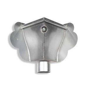 RHEINZINK walsblank vergaarbak Oud Hollands 80mm hoekmodel