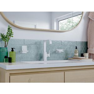 Wastafelmengkraan 230 1-hendel Metropol 32511700 mat wit