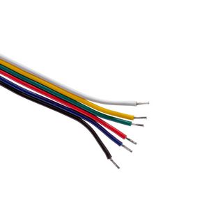 Aansluitdraad tbv LED strip 6 kernen p/mtr.