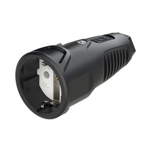 Koppelcontactstop randaarde Taurus2 zwa/zwa rubber VVE=20