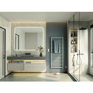 Elektr. badkamerradiator SUBWAY-EL 1335x454mm 400W IHD + afstandsbediening wit RAL9016