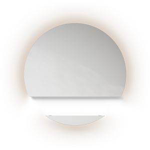 Spiegel A-Line Sol 2 delen indirecte led-verlichting dimbaar 3000K Ø1600mm voor meubelhoogte 30cm