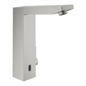 Eurocube e wastafelkraan menging (batterij) supersteel (rvs look) 36441