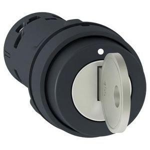 Sleutelschakelaar 22mm 2 standen 1NO Ronis 455 XB7 VVE=10