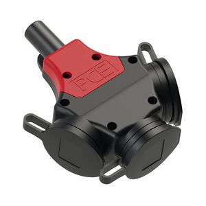 3weg Koppelcontactstop penaarde Taurus afdekkap zwa/roo VVE=5