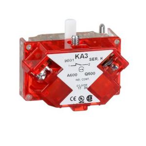Contactelement Beveiligde klemmen 30mm Zilverle 9001K