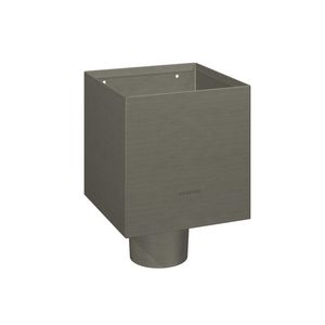 Vergaarbak zink Kubus-200 model 100mm graphite-grey