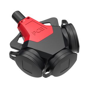 3weg Koppelcontactstop penaarde kv Taurus afdekkap zwa/roo VVE=5