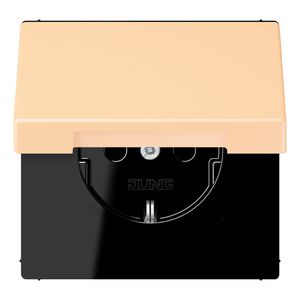 Wandcontactdoos met R/A klapdeksel slagvast LC32060