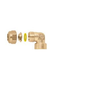 Mechanische kniekoppeling 1/2"bn.x10mm gas met sanitair