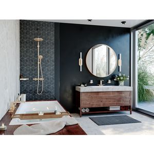 Showerpipe 240 Raindance S Powderrain 1 straalsoort 27633140 brushed bronze