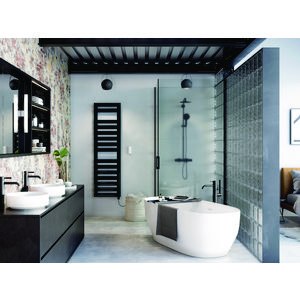 Elektr. badkamerradiator METROPOLITAN SPA EL 1614x500mm 600W IHD + afstandsbediening wit RAL9016
