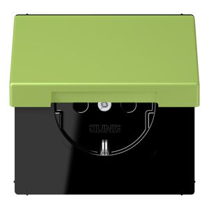 Wandcontactdoos met R/A klapdeksel slagvast LC32052