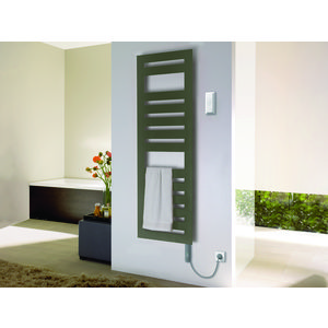 Elektr. badkamerradiator METROPOLITAN SPA EL 1353x500mm 600W IHC bediening wit RAL9016