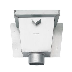 Vergaarbak zink vierkant model (junior) 70mm