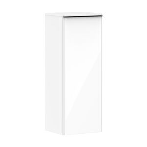 Half Hoge kast wit hoogglans 400/350 scharnieren links greepkleur mat zwart Xelu Q 54127670