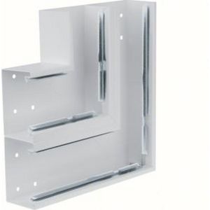 Vlakke hoek staal voor goot BRS 65x210mm dubbel lichtgrijs