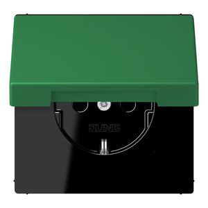 Wandcontactdoos met R/A klapdeksel slagvast LC32050