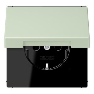 Wandcontactdoos met R/A klapdeksel slagvast LC32042