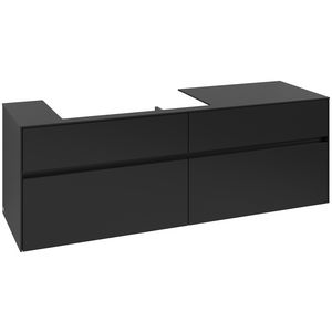 Wastafelonderkast Collaro 1600x548x500mm Volcano Black C026B0VL