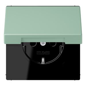 Wandcontactdoos met R/A klapdeksel slagvast LC32041