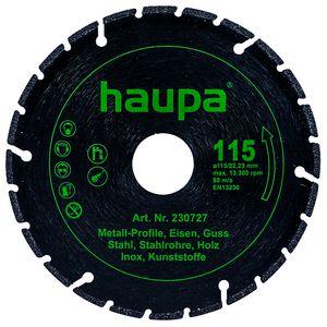 Slijpschijf doorslijp diamant Ø115mm alles muv steen