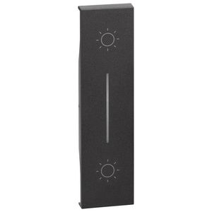 Toets 2 x drukknop zwart 1 module LivingNow